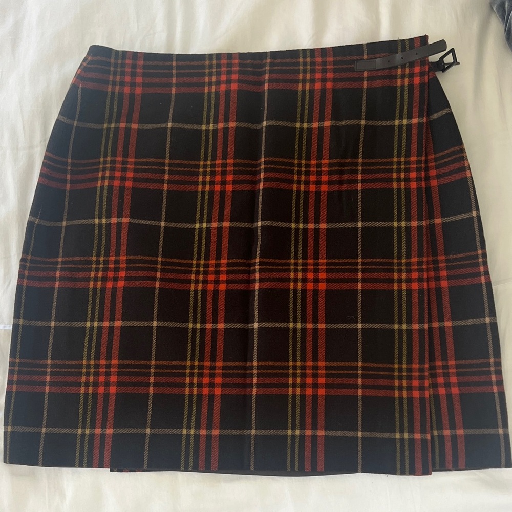 Josephine Chaus 10 Tartan Mini Skirt with Buckle Detail